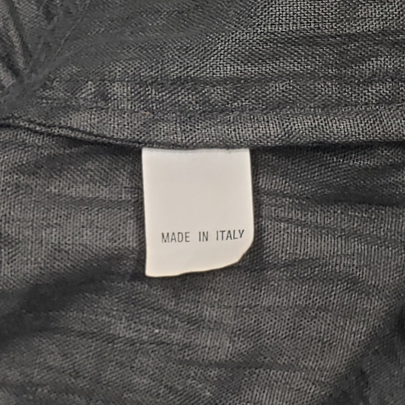 Vintage Black Women's Linen Jacket Blazer Relaxed Boxy - Picture 16 of 16